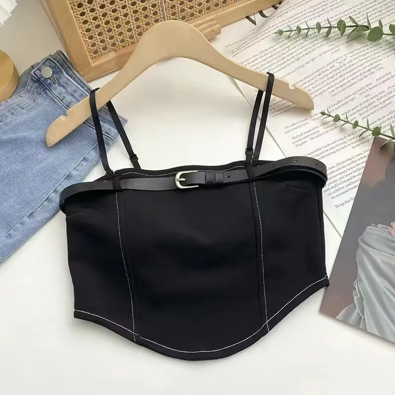 DPD Tanktop Bra Fashion Wanita Crop Top Fit Wanita Korea Pakaian Wanita Import Atasan Premium 1146