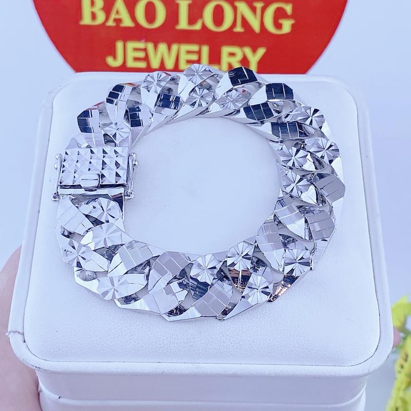 Lắc tay xi bạch kim vip 1 - Trang sức bảo long