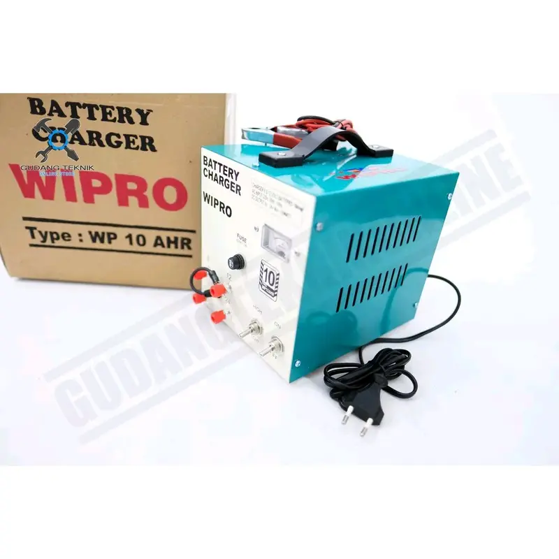 Charger Aki Mobil Motor WIPRO / Baterai Charger 10AH/Cas Accu 10 AH 1