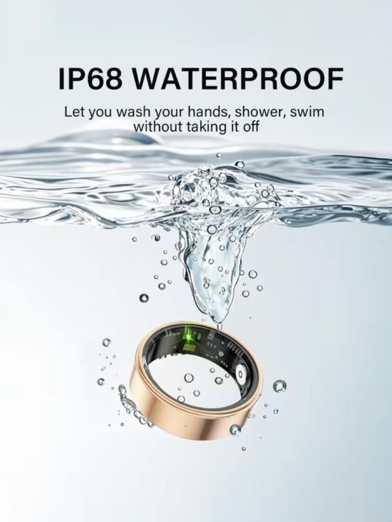 Product Introduction of Stainless Steel Digital Smart Ring, Multifunctional Smart Connection Ring, Waterproof High Tech Sports Ring, Fashionable Wearable Device for Men & Women 6