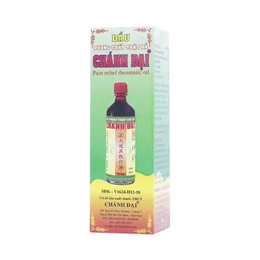Dầu Chánh Đại điều trị phong tê thấp, đau lưng, đau nhức cơ khớp (10ml) 5