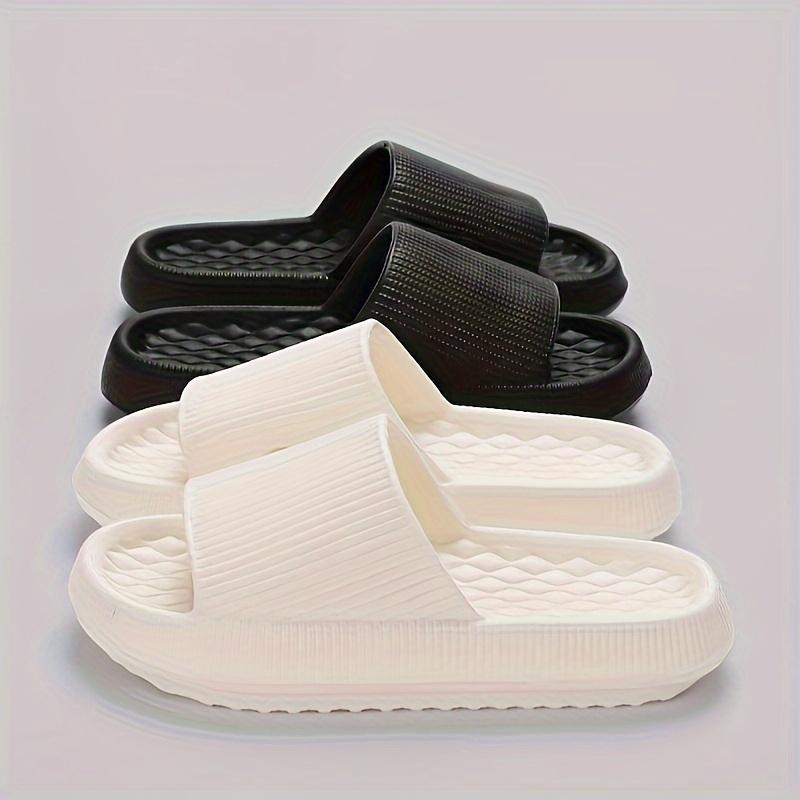 Product Introduction of Simple Solid Color Slide, Casual Open Toe Soft Sole Shoes, Comfortable Indoor Home Slippers 5