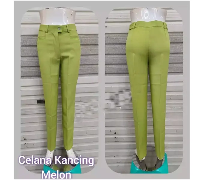 rok span dan celana resleting brand syakira Poliester Formal Karet Formal Kerja Nyaman Stretch Kantor Panjang Sekolah 2