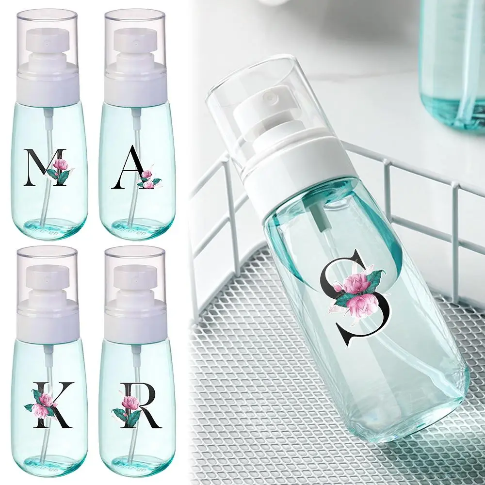Letter Pattern Portable Cosmetic Water Bottle, 1 Count Fine Plastic Water Mist Spray, Suitable for Skin Care, Hairstyle, Cleaning, Disinfection