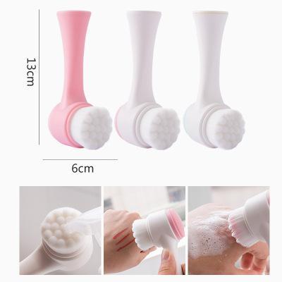 Product Introduction of Pembersih Wajah Dua Sisi 2 In 1 Sikat Plastik Pembersih Wajah Muka Halus Facial Cleansing Brush Silikon Import COD 335 11