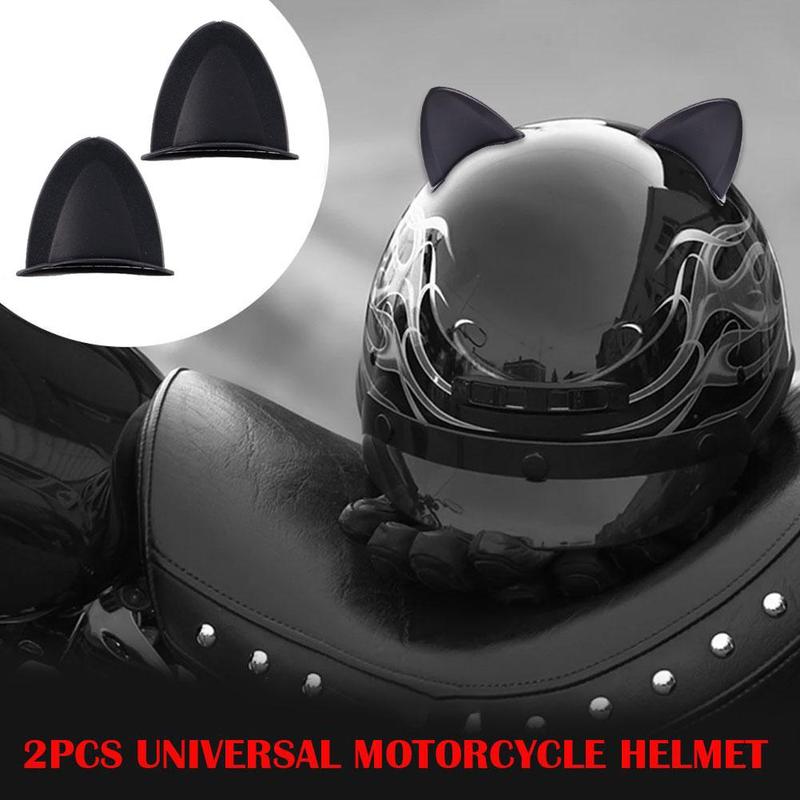 Product Introduction of 2pcs Universal Motorcycle Helmet Cat Ears Decoration Horns Decoration Motorcycle Corner K1T1 32