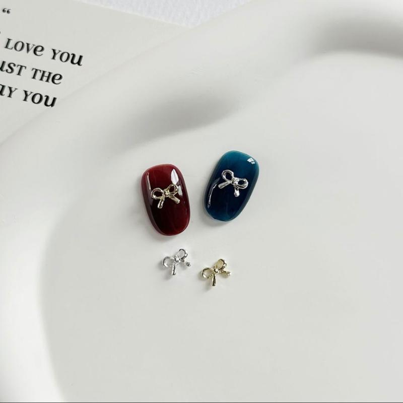 Charm trang trí móng tay siêu cute với tuyển tập những chiếc nơ xinh xắn 9