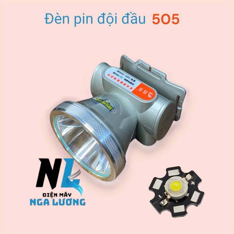 Đèn đội đầu siêu sáng mã 505 sáng mạnh , chiếu xa ,pin trâu ,chạy bằng pin ,đèn di động ,nhựa siêu bền, đèn soi ếch