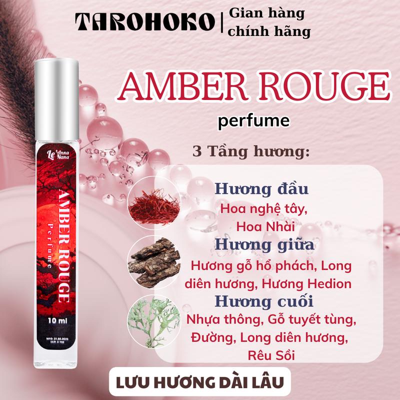 Amber Rouge - Nước hoa unisex Nam Nữ 10ml - Lưu Hương dài lâu 3