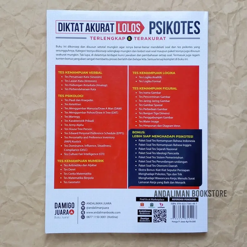 BUKU Tes Bundling-PAKET HEMAT TES 8-Diktat Akurat Lolos IPDN, Diktat Akurat Lolos Psikotes 5