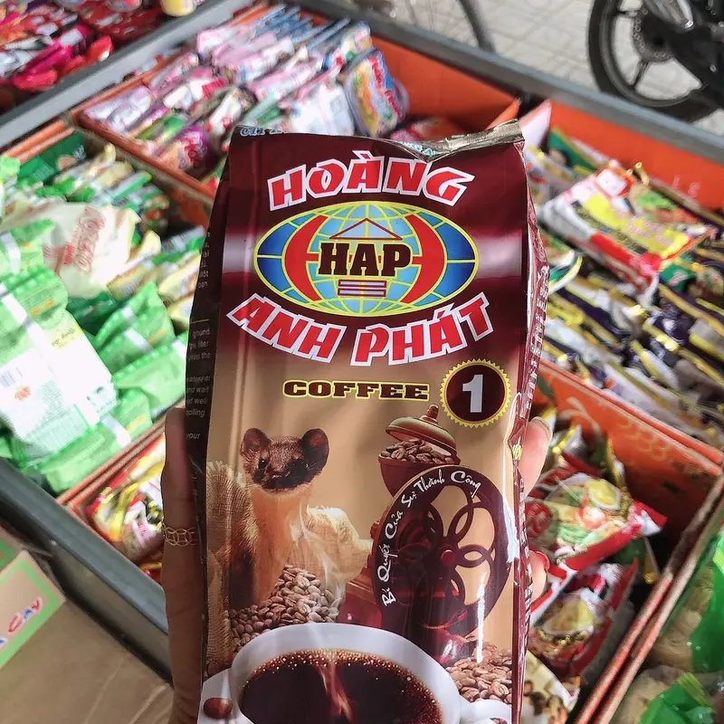 (Combo 2 bich 1kg)Cà Phê Pha Phin Hoàng Anh Phát H’REN RINA Cao Cấp - Gói 500g 3