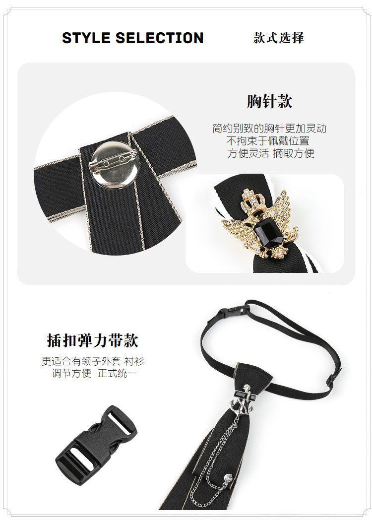 Product Introduction of JK Bow Tie Female Casual Long Hand-Free Tie Unisex Suit Shirt Groom Groomsman Wedding Accessories 2