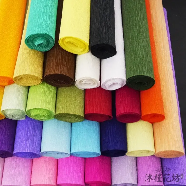 1 cuộn giấy nhún làm hoa,(Trung), khổ 50x250cm