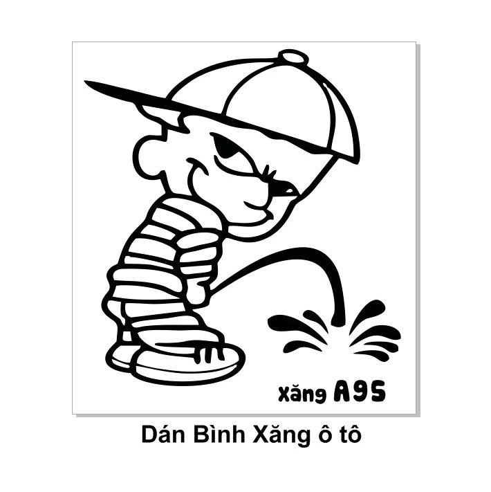  Bộ 2 tem dán lắp bình xăng 