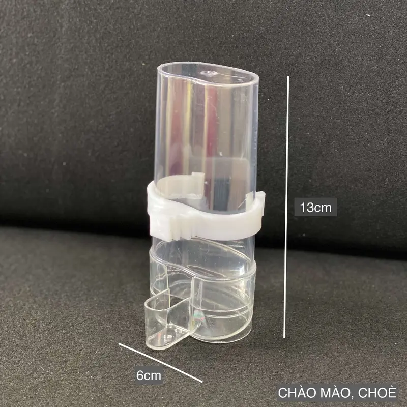 Cóng nước nhựa meka đựng nước uống cho chim 4 size lớn nhỏ - phụ kiện lồng chim Duy Khang 4
