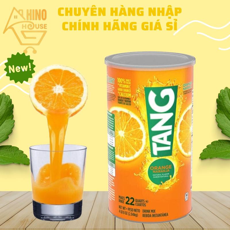 Bột Tang Cam 2.04kg Mỹ Bột Pha Nước Cam Hương Vị Thơm Ngon Giàu Dưỡng Chất Và Dinh Dưỡng- Hinohouse