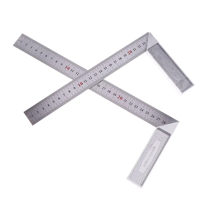 Thước Vuông, Thép Không Gỉ, Thước Bên Phải, Góc 90 Quay, Dụng Cụ Đo Lường Chế Biến Gỗ, Thước Vuông Góc Máy Đo, Có Kích Thước 250 / 300Mm 2