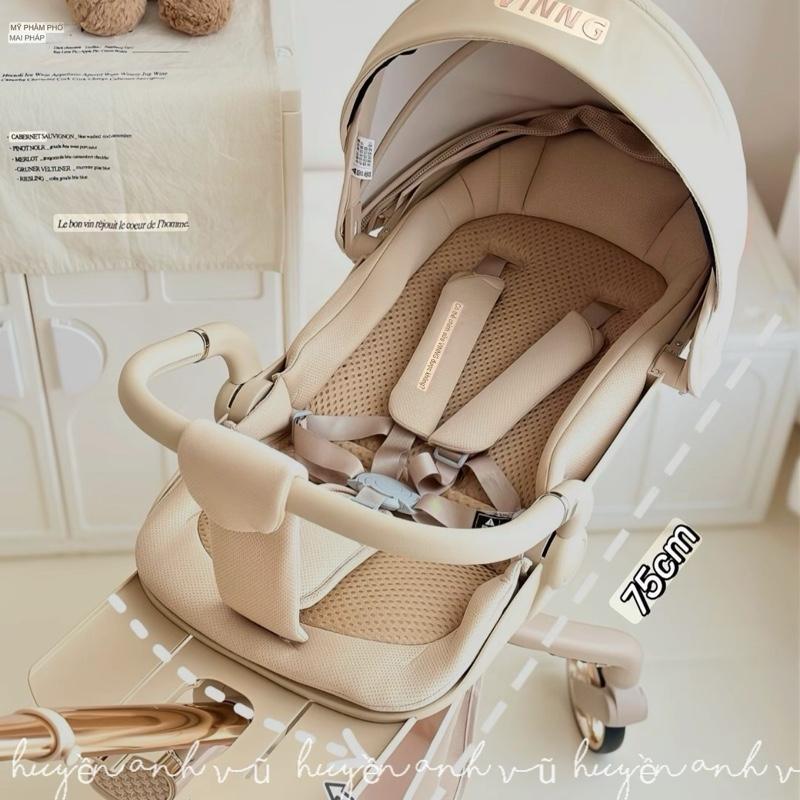 XE ĐẨY GẤP GỌN CHO BÉ VINNG Q11 DÙNG TỪ SƠ SINH TẢI TRỌNG 60KG . XE ĐẨY 2 CHIỀU ĐẾ XOAY 360 ĐỘ VING Q11 CÓ QUẠT GIÓ GIẢM XÓC ÊM