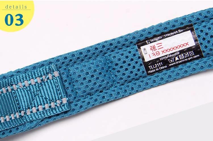 Product Introduction of Truelove Soft Pet Leash Reflective Nylon Mesh Padded Puppy Large Dog or Cat Walking Training 11 Color 200cm TLL2112 Dropshipping 21