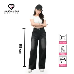 UNISOO JEANS - CK8009 Highwaist Baggy Loose Jeans | Celana Jeans Highwaist | Celana Jeans Kulot | Jeans Wanita Highwaist | Loose Jeans | Wide Leg Jeans