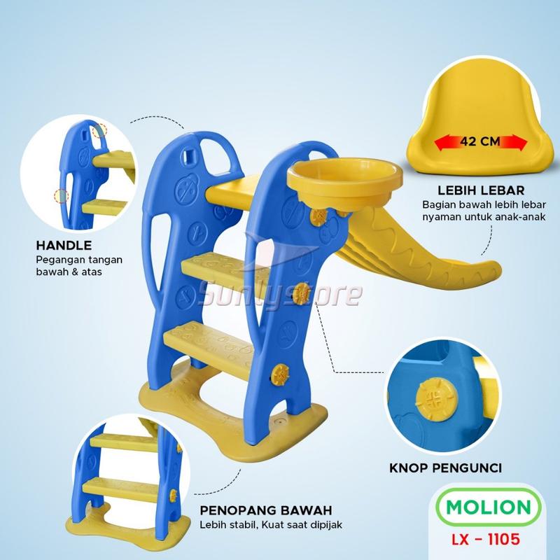 TOYSBAR Perosotan Anak Molion Mainan Perosotan Anak M1105 Permainan Plastik 6