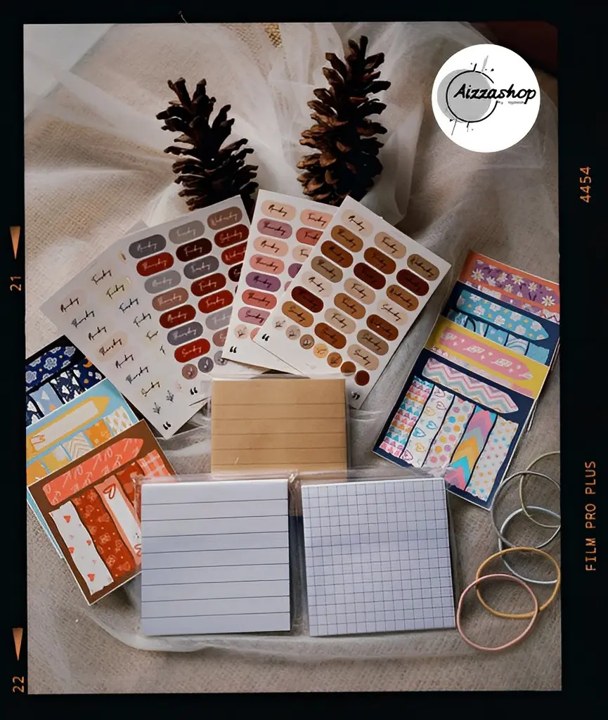 Paket Memopad Stationery dengan Sticky Notes Putih - Sticker