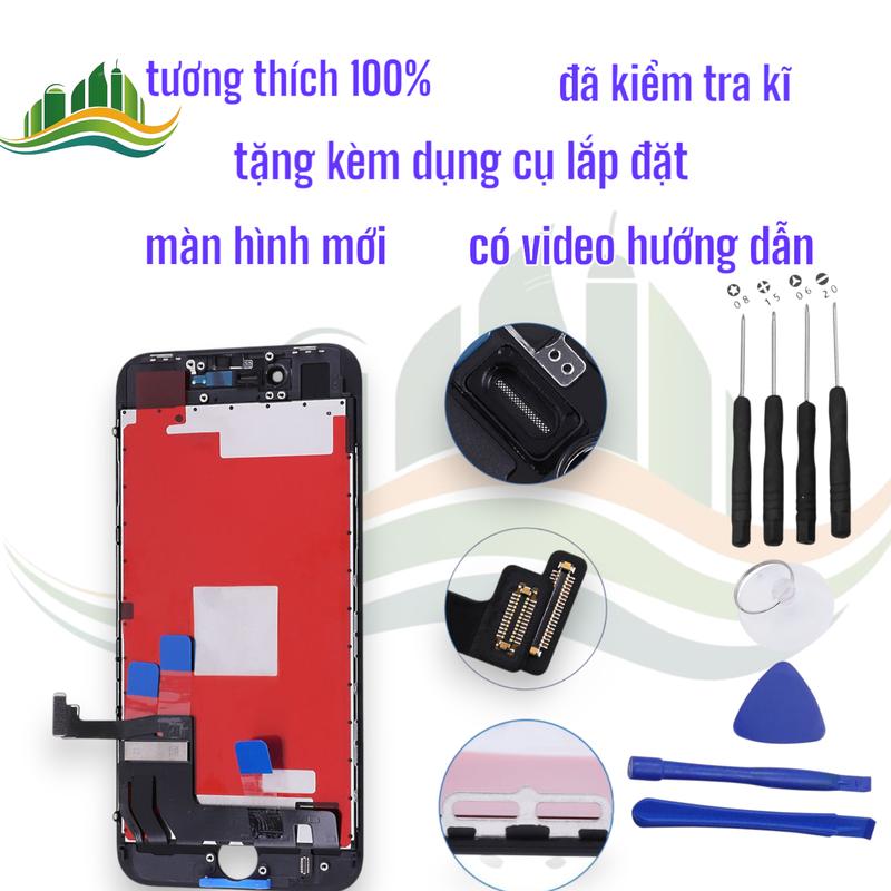 Màn hình LCD chính hãng tương thích với iPhone 8, 8plus đã kiểm tra 100%,  tặng kèm bộ dụng cụ thay màn 4