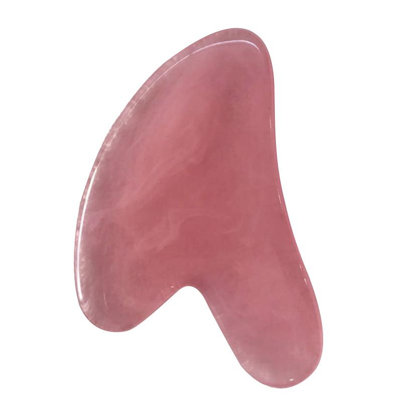 Product Introduction of Beeswax Rose Quartz Jade Roller Guasha Scraping Massage Scraper Face Massager Roller Board Facial Eye Care Gua Sha Tools Skincare Comfort 28