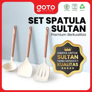 Goto [COD] Tensly Spatula Silikon Sutil Sendok Sayur Tahan Panas