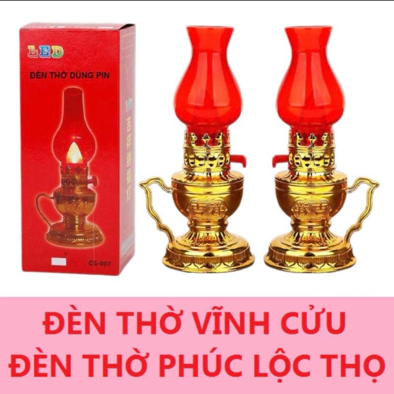 Đèn Thờ Vĩnh Cửu Bóng Led Dùng Pin 3A Trang Trí Nhà 1 Cây.