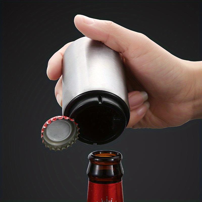 Product Introduction of Automatic Beer Bottle Opener Magnetic Push Down Design for Easy Opening of Wine Beer & Soda Caps  Creative Kitchen Tool for Home Bar Accessories 6