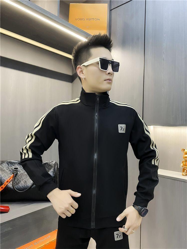 Product Introduction of Bộ Đồ Thể Thao Thường Ngày Cho Nam, Bộ Sưu Tập Xuân Thu 2023, Áo Khoác Có Bo Gấu, Quần Có Bo Gấu, Cổ Chân Đế Quần Dài Tay, Thích Hợp Cho Thể Thao 13