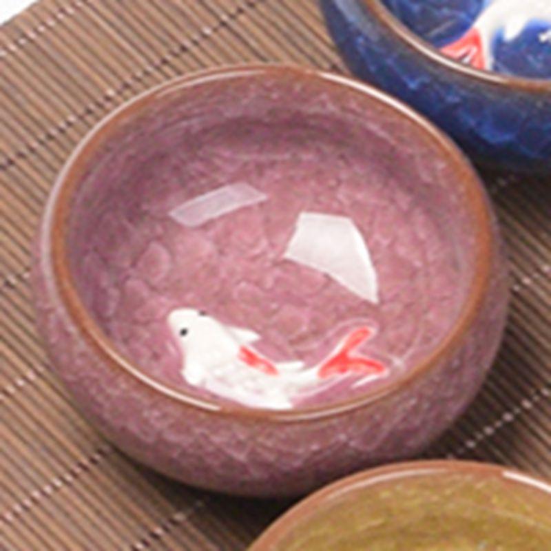 Product Introduction of Made in China Dehua Premium Ice Crack Tea Cup Ceramic Purple Clay Kung Fu Tea Set Tasting Cup Wedding Festival Gift 8