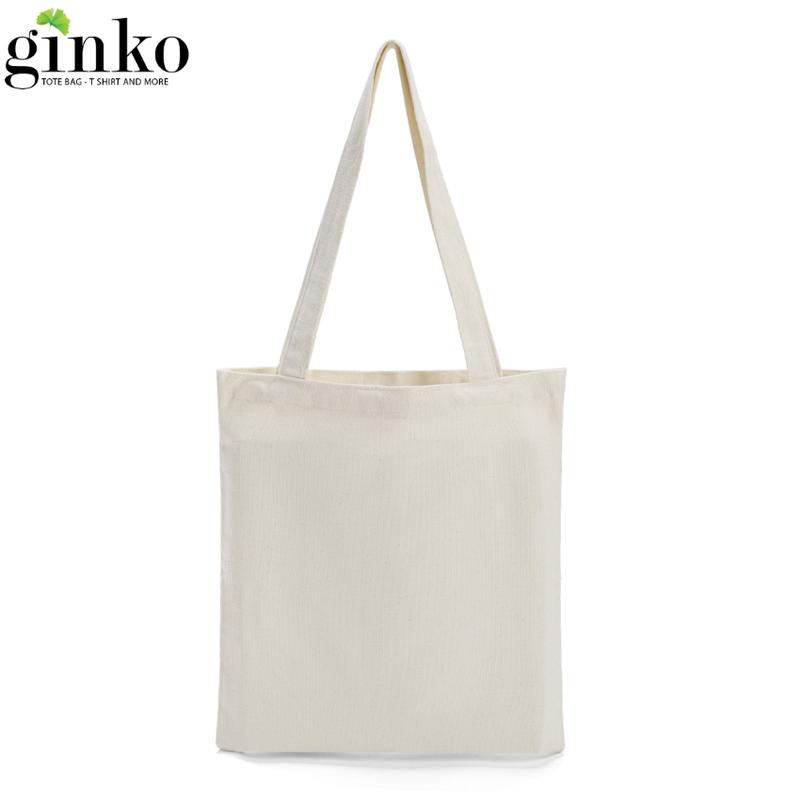 Túi tote túi vải canvas Ginko Trơn có dây kéo ( túi con) nhiều màu 0