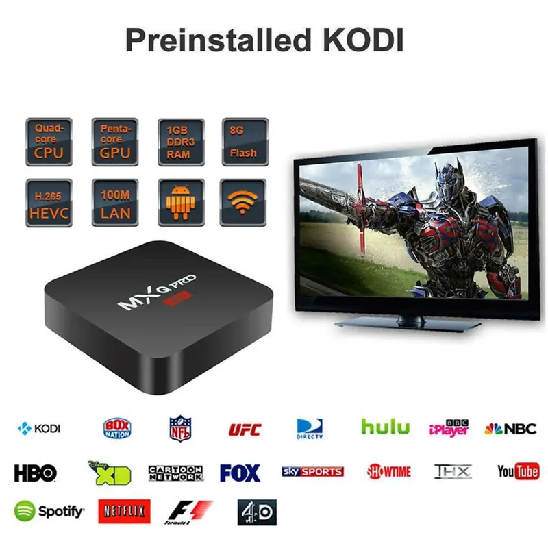 Androi TV Box MXQ 4K Pro /TX3 Mini 2G+16G Chipset xịn Tích hợp FPT Play - Biến TV thường thành Smart TV Màn Hình 5