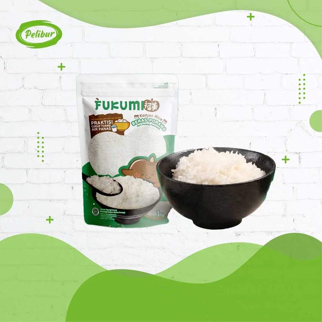 Fukumi Beras Porang Konjac Rice Pouch 1kg Food Bubur