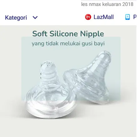 Coconi Wide-neck Baby Bottle Nipple Teat Replacement 2pcs | Dot pengganti Botol Susu Wide-Neck Coconi 2pcs 2