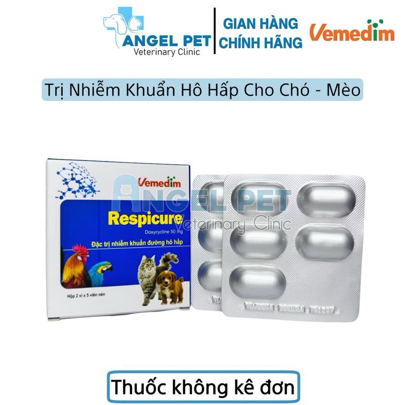 Respicure Vemedim Phòng và Trị Hô Hấp Cho Chó Mèo - Doxycycline 50mg