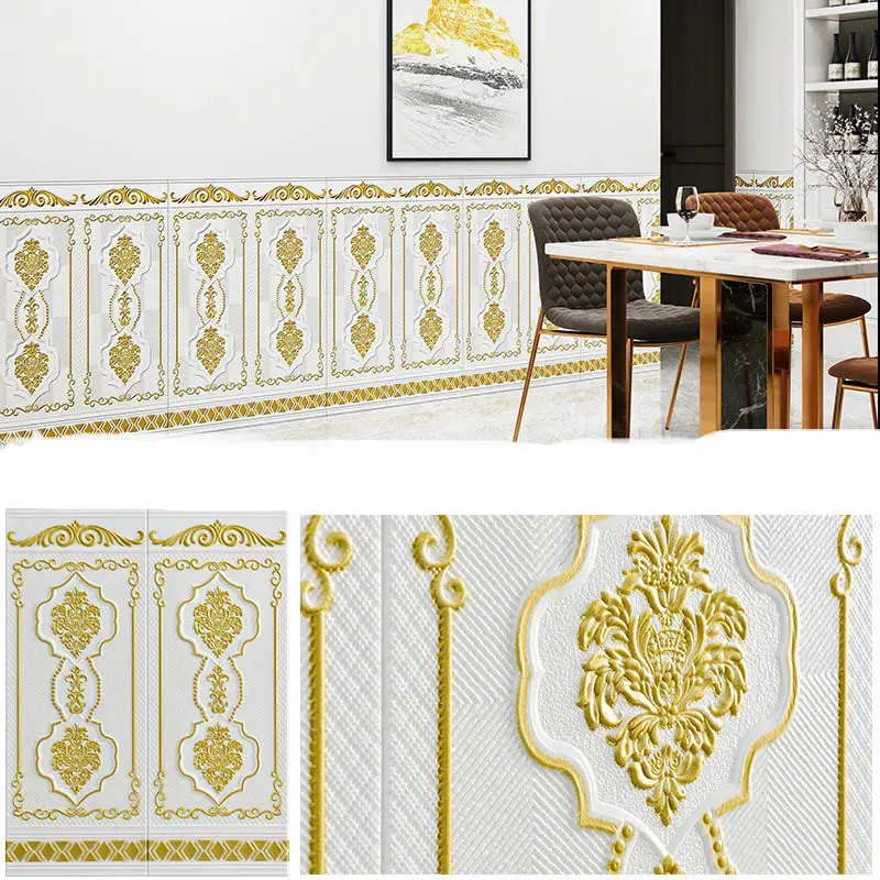 xốp dán chân tường kích thước 90x70 cm, mặt sau có sẵn keo 4