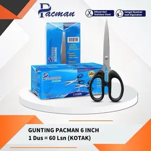 H2S GUNTING 6.5 inch pacman A165 isi 6pcs dan 12pcs murah dan tajam harga pedagang termurah