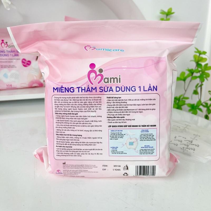 Miếng lót thấm sữa Mamicare siêu mềm mỏng 108 tờ 3