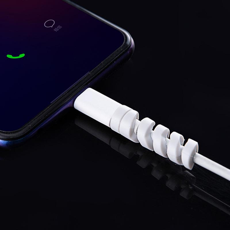 Wdyshzo USB Cable Protector Anti-bending Silicone Cord Winde - TikTok ...