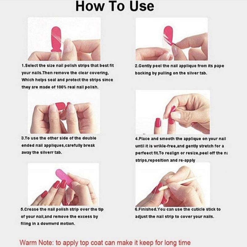 Product Introduction of DIY Self-Adhesive Nail Stickers Full Cover Nail Art Decoration Nail Wraps Gradient Color Glitter Powder Nail Polish Sticker Women Girls 18