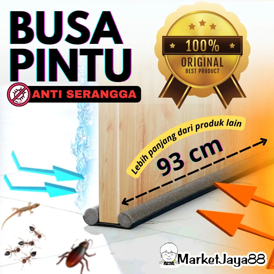 MJ88 BUSA PENUTUP CELAH LUBANG BAWAH  PINTU PENGHALANG KECOA & SERANGGA /  PENUTUP ANTI DEBU UDARA SERBAGUNA SUPER MURAH