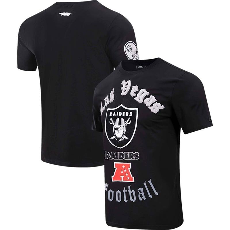 Las Vegas Raiders Pro Standard Old T-Shirt - Black Printed design style 0