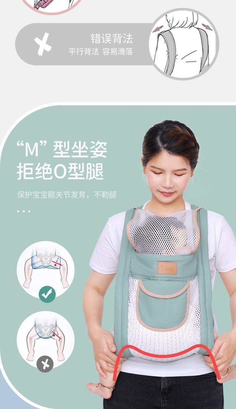 Product Introduction of Baby Carrier for Outdoor Use, Easy Front and Back Use, Front Carry Style, Lightweight Newborn Baby Carrier, Hands-Free Baby Carrier 5
