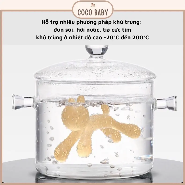 [ Tặng hộp đựng và dây đeo ] Gặm nướu silicon thực phẩm hình Thỏ Xinh cho bé từ 3 tháng tuổi 7