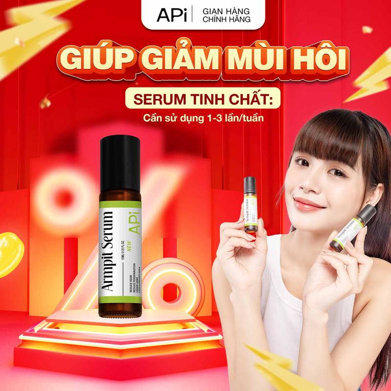 Serum khử mùi APi hỗ trợ khử mùi nách, ngăn tiết mồ hôi và giúp giữ cho vùng da dưới cánh tay khô thoáng, serum nách APi hỗ trợ dưỡng trắng 10ml 1