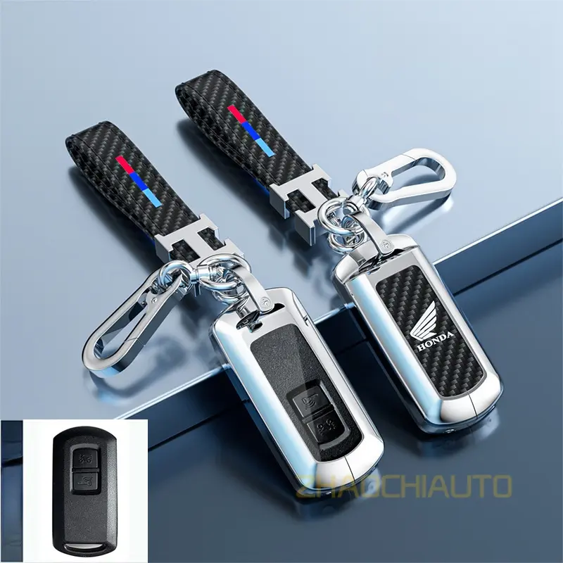 Vỏ Bọc Chìa Khóa Điều Khiển Từ Xa Xe Hơi, Chất Liệu Hợp Kim Kẽm, Dành Cho Honda Pcx160, Adv150, Sh125, Click160, Adv350, Sh350, Forza300, Forza350, Pxc150, Click 150 5
