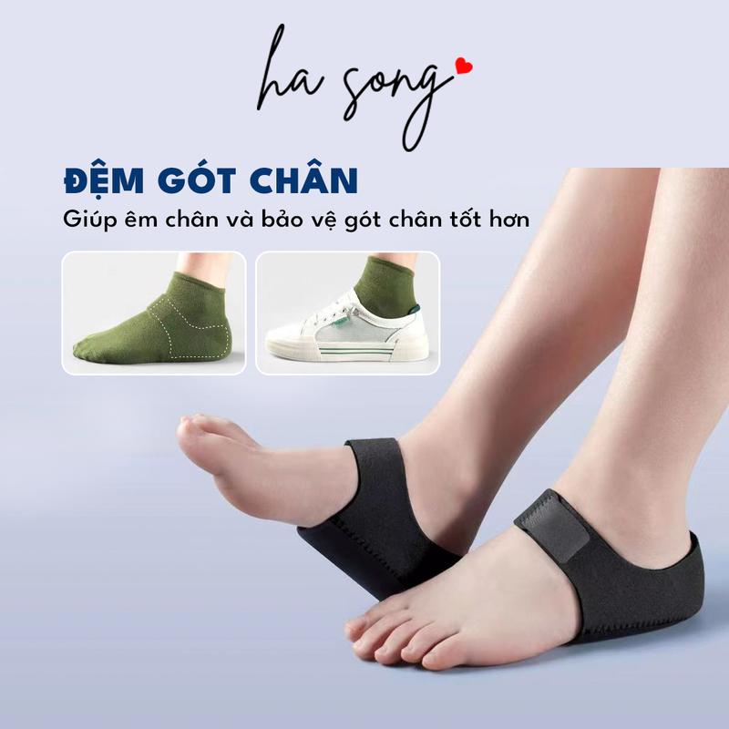 Vớ đệm gót chân, bảo vệ gót chân ,cân gan chân,  có đệm silicon tích hợp 480 - Miếng lót giày